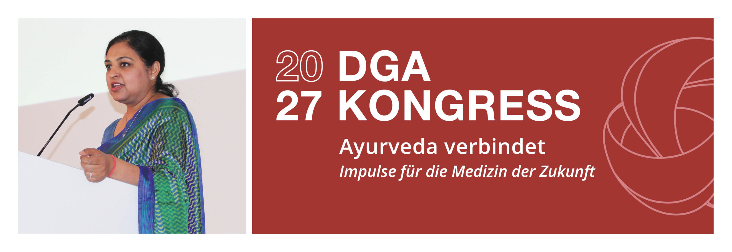 Aufnahme vom Ayurveda Fachkongress mit Sprecher und Zuschauern